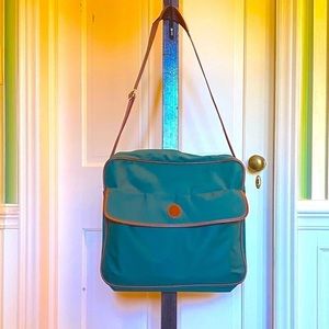 Ralph Lauren Luggage Canvas Green Polo Bag Messenger Bag Carry On Work Travel
